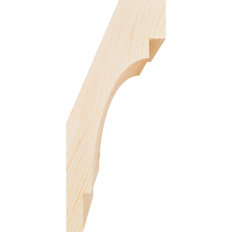 5 1/2"W x 6"D x 14"H Merced Smooth Knee Brace, Douglas Fir, Douglas Fir, Smooth, 14" H x 5.5" W x 6" D
