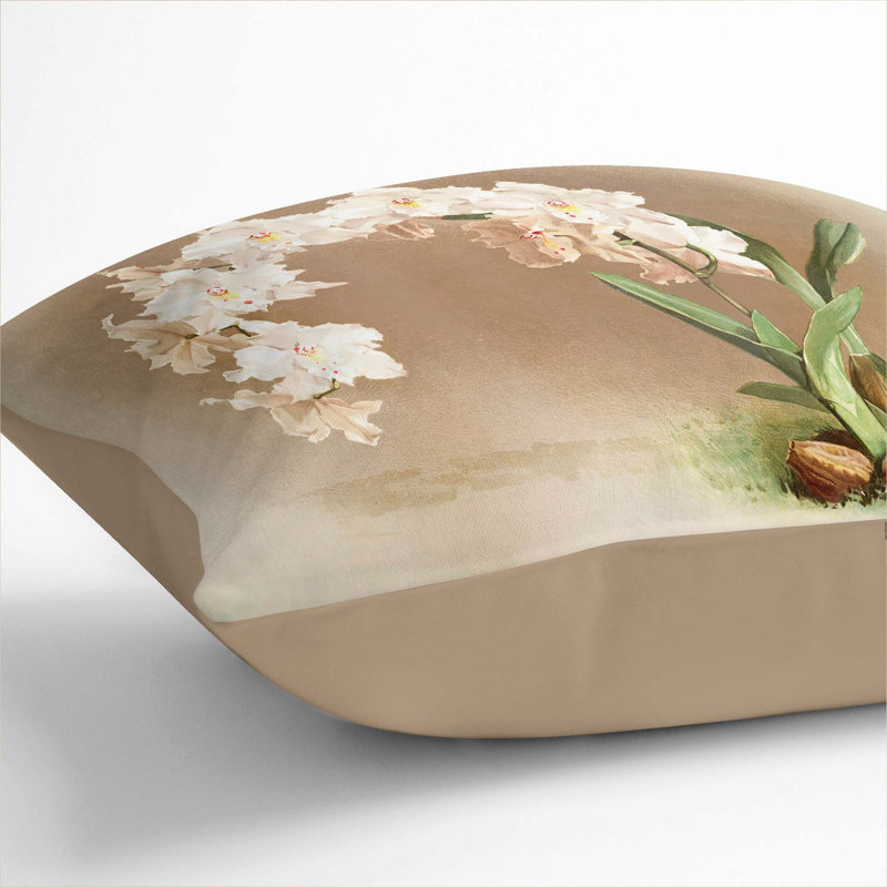 Square Throw Cushion, Stone, 55cm H x 55cm W x 20cm D