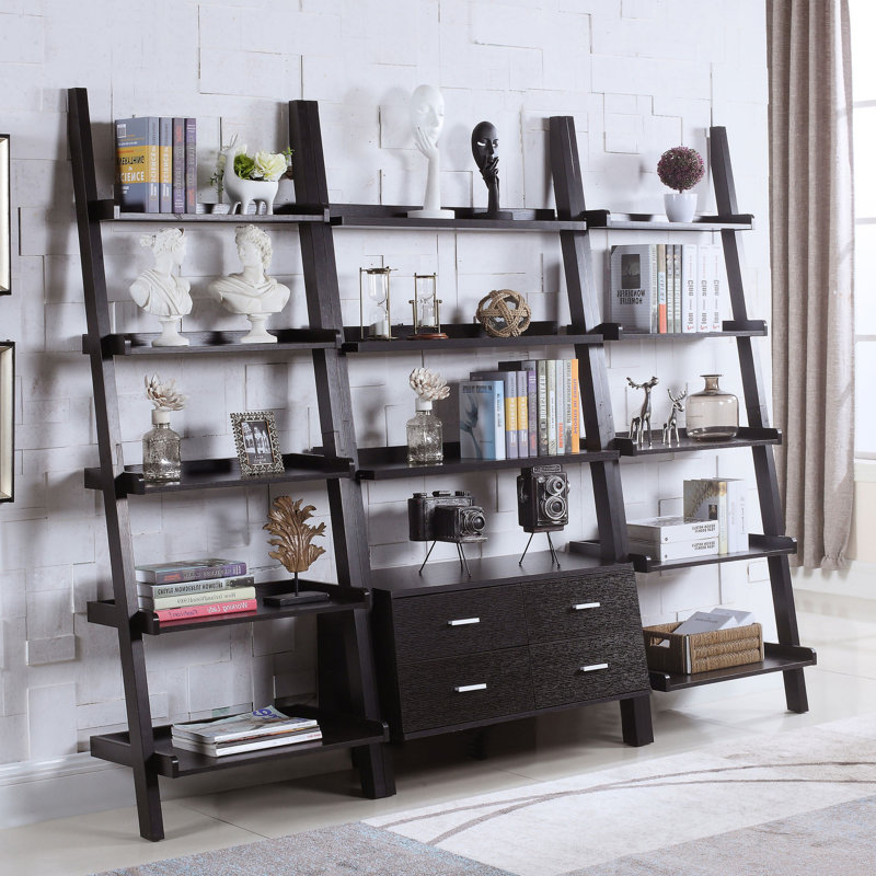 5-Shelf Storage Ladder Bookshelf