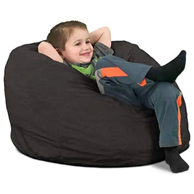 Bean Bag Chair, Oversized Indoor Comfy Lounger, Suede by Trule