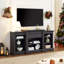 Console multimédia avec grande armoire de rangement, meuble télé multimédia moderne, l 65,75 po x P 17 po x H 32,48 po-1858580279-1858580276