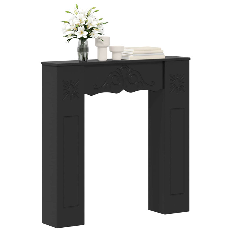 Fireplace Mantel Surround, Black