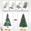 Arbre de Noël artificiel givré décoré de pommes de pin-1159597731-1165044874
