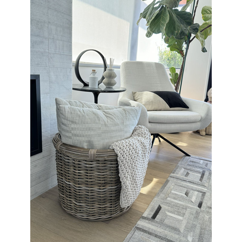 Beachcrest Home™ Ayriauna Rattan Basket