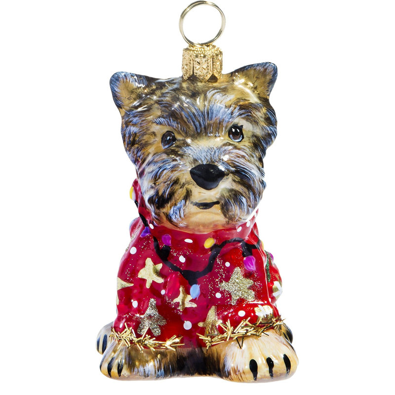 Yorkshire Terrier W/Ugly Christmas Sweater