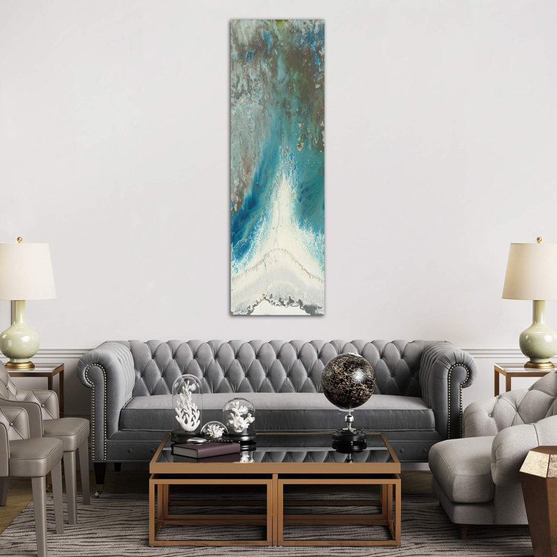Heliotrope Ii by Blakely Bering - Painting on Canvas, 30.48 cm H x 91.44 cm W x 1.91 cm D, No Frame