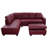 Sweetgrove Faux Leather L-Shaped Sectional-800117953-698835876