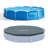 Plastic Round Metal-frame Above-ground Pool 30'' H x 144'' W x 144'' L