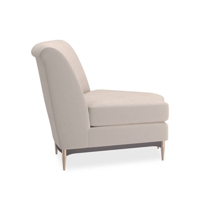 Caracole Upholstery Chair, Gray Velvet