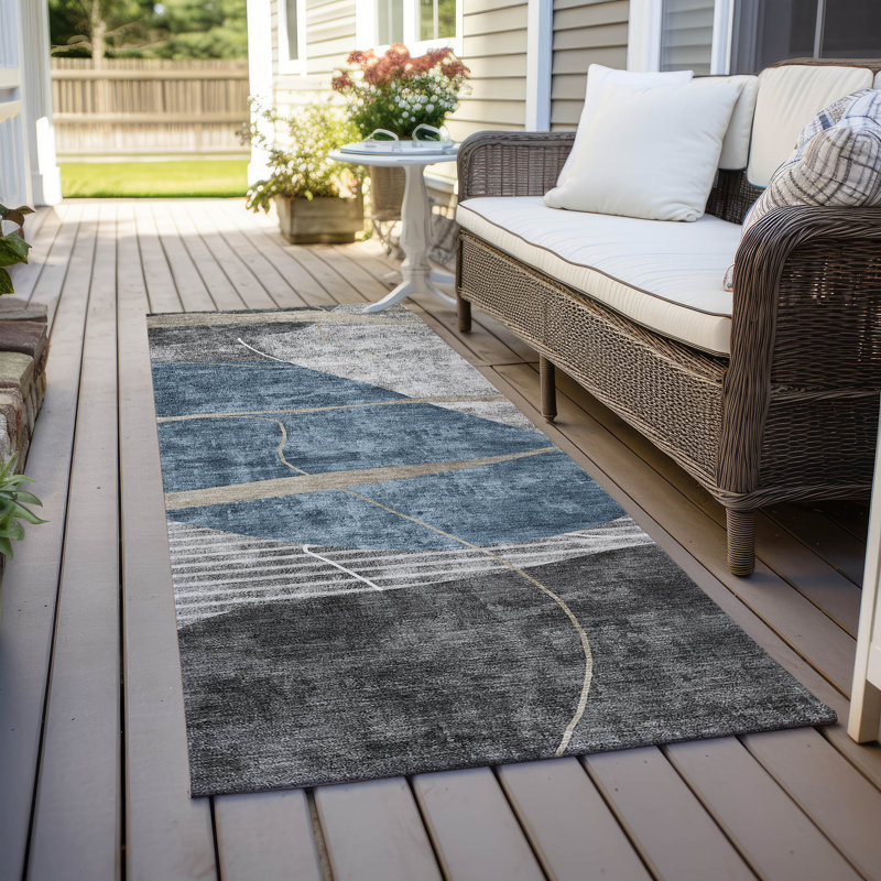 Tapis intérieur / extérieur Cecelio, Runner 2'3" x 7'6"