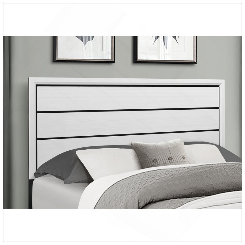 Lit double blanc avec un design élégant et une fabrication durable pour une expérience de sommeil paisible