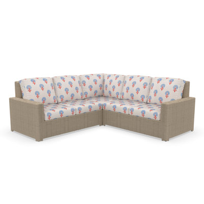 Outdoor Patio Sectional Seating Group With Sunbrella Cushions by Birch Lane