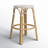 Alastair 24" Rattan Counter Stool - White/Tan Dot / Natural Rattan Frame-88071848-88071842