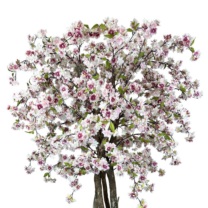 6.5' Faux Cherry Blossom Tree in Fiberstone Pot