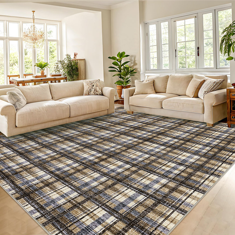 Washable Area Rug for Living Room Modern Bedroom Rug Area Rug Non Slip Throw Rugs Stain Resistant Carpet for Nursery Dining Room