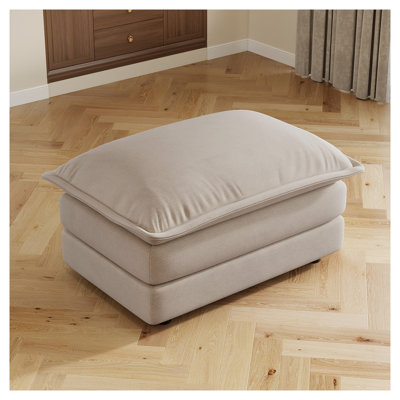 Allure Light Coffee Chenille Ottoman for Modular Sectional Sofa