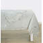 Ensemble de 6 napperons rectangulaires Corda gris clair avec broderie rétro pour un élégant décor de table de Noël