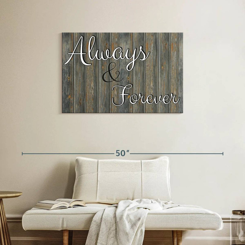 Tergel Always Forever Typography, 24" H x 36" W