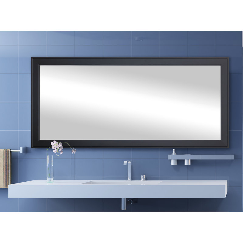 Kozan Engineered Wood Mirror, Black, 35" x 79.5"
