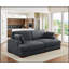Grande causeuse en velours côtelé - 2 coussins inclus, assemblage sans outils, pour plus de confort et de style-630428171