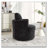 Chenille Upholstered Swivel Chair-1775418726