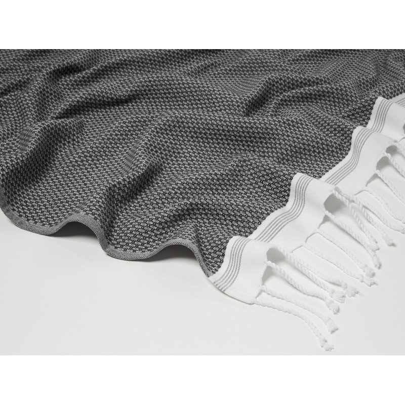 Ensemble de serviettes méditerranéen biologique, Ombre / étain profond, Gant de toilette - paquet de 1