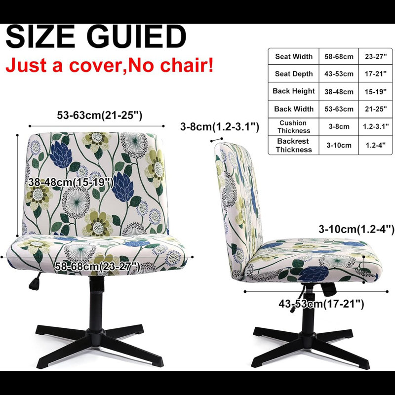 Housse pour fauteuil de bureau sans accoudoirs Criss Cross Office
