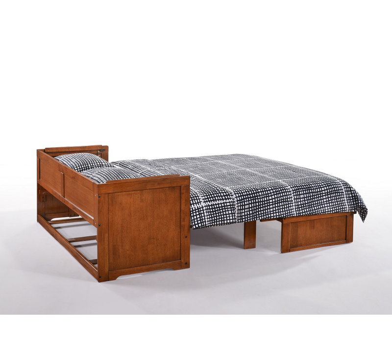 Barham Queen Murphy Bed with Mattress and Power Outlets