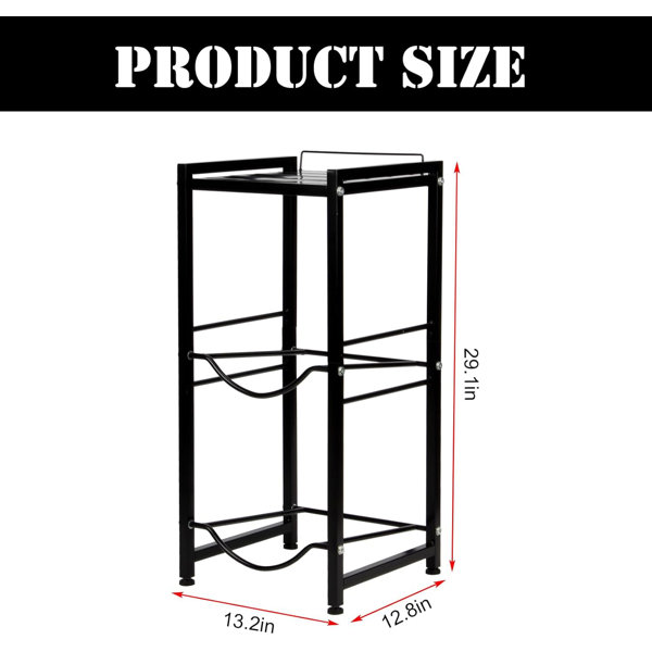17 Stories 5 Gallon Water Jug Holder For 2 Bottles With Metal Top ...