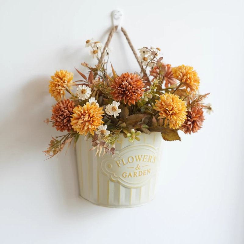 Couronne de linteau artificielle à fleurs séchées