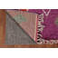 Tapis mauve fait à la main mauve 6 x 9