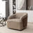 Andretta Faux Leather Swivel Barrel Chair-501394317