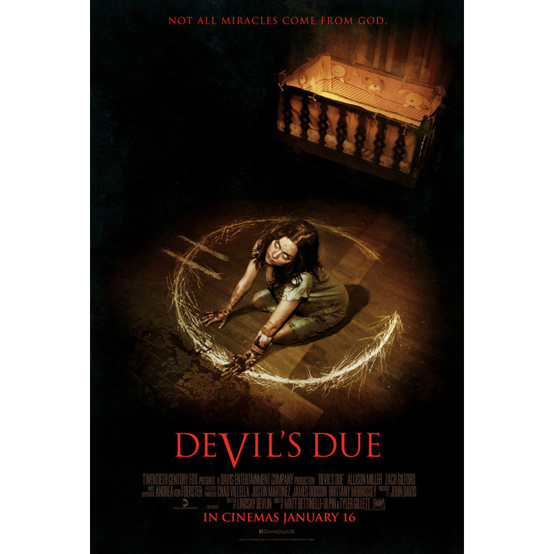 Devil's due, H 24 po x l 16 po