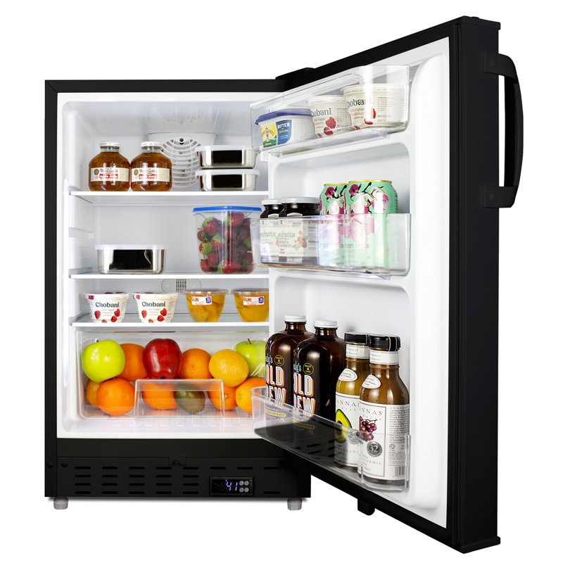 Summit Appliance 3.53 Cubic Feet Mini Fridge, Black