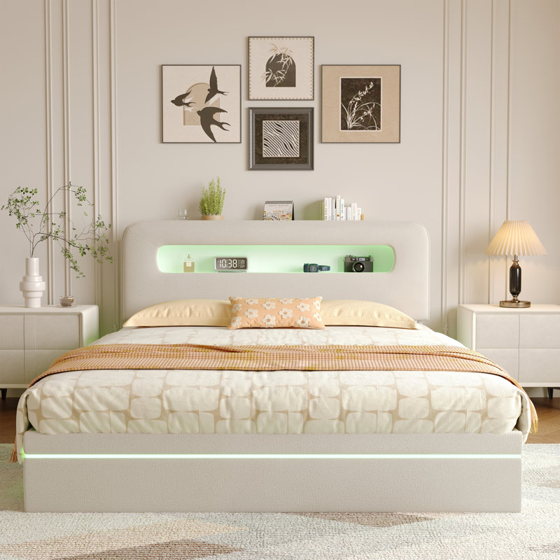 Metal Ottoman Storage Bed, European Kingsize (160 x 200 cm)