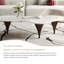 Ensemble de meubles de salon de luxe, console de télévision en marbre blanc de 141,7 po avec tiroirs de rangement, table basse unique en forme de nuage, centre de divertissement moderne à garniture dorée pour la maison