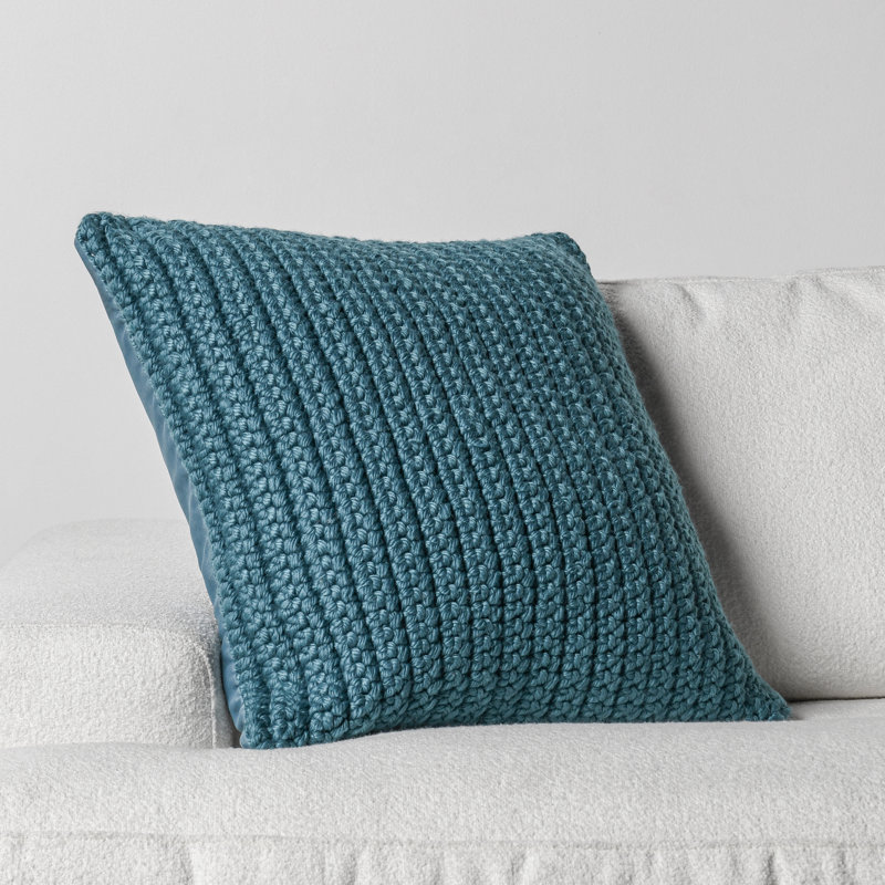 Coussin d'extérieur Prism Performance, H 22 po x l 22 po, Bleu océan, Carrée