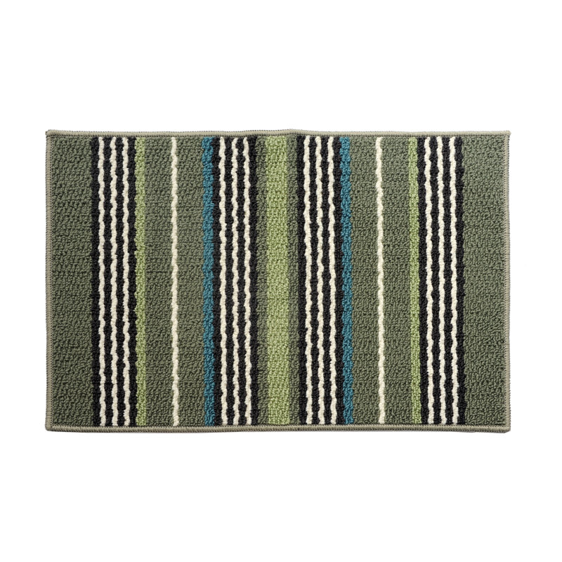 Striped Indoor Rug, Rectangle 1'8" x 2'6"