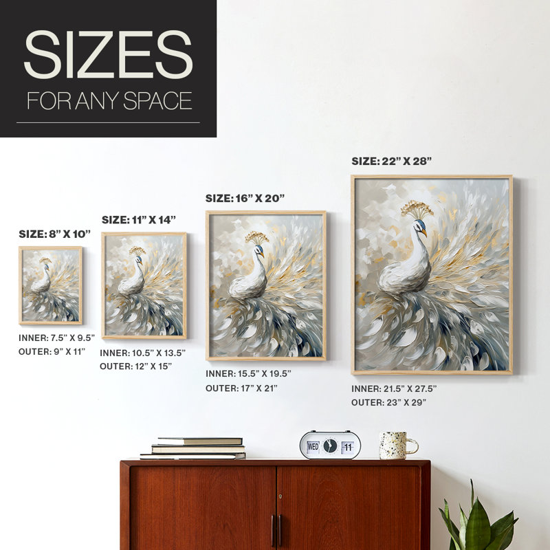ANIMALS Series CCLII, reproduction encadrée - bois massif, H 15 po x l 12 po
