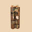 Bibliothèque standard en bois massif noyer moderne-118727061