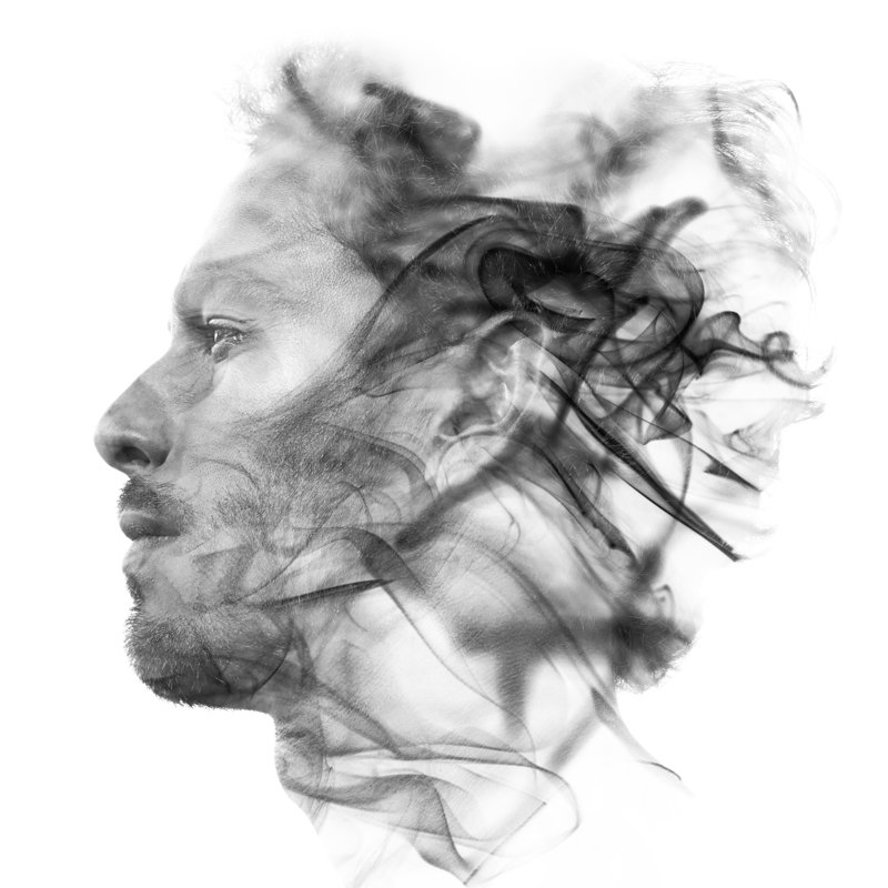 Double Exposure - Wrapped Canvas Print, 30cm H x 30cm W x 3.8 cm D