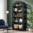 70.87" H 5-Tier Arched Bookcase-835662215-809167697