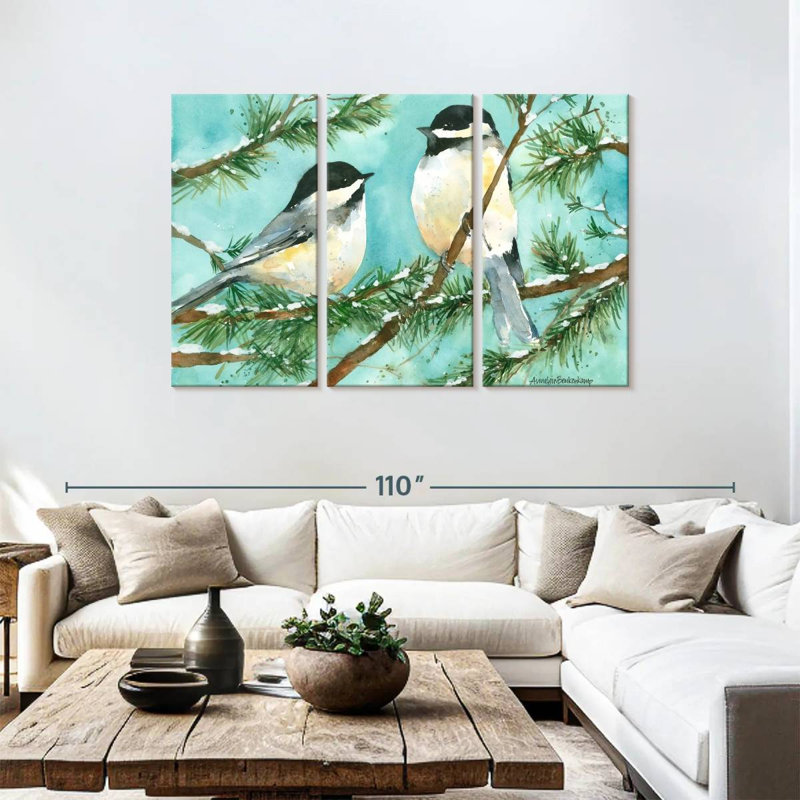 Chickadee Chat, 48" H x 74" W