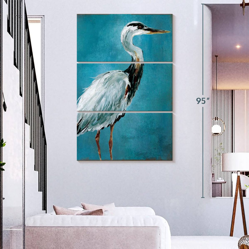 Brampt Great Blue Heron I, 74" H x 48" W