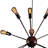 Laila 12-Light Bronze Edison Lamp With Bulbs