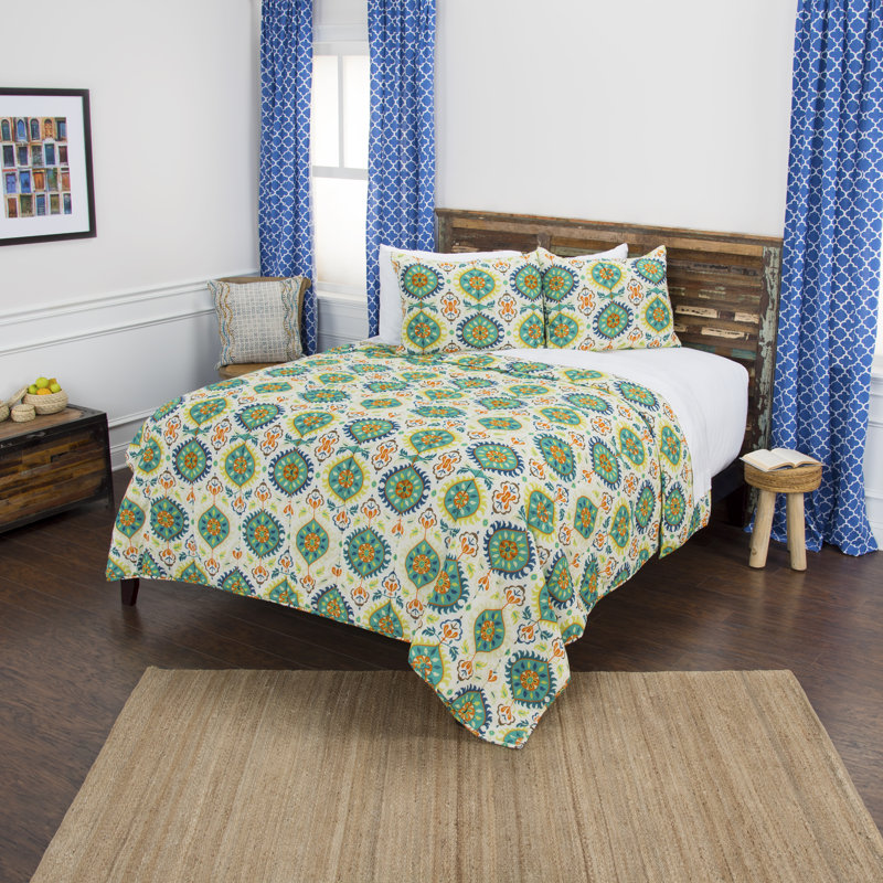 Ensemble de courtepointe réversible 100% coton Maddux Place, Grand