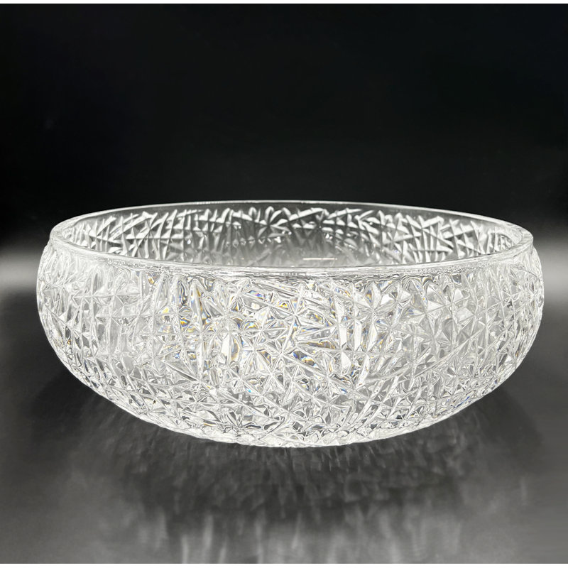 Moonshell 17" Clear Tempered Glass Circular Vessel Sink