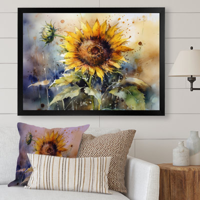 Yellow Sunflower Symphony I - Sunflower Wall Art