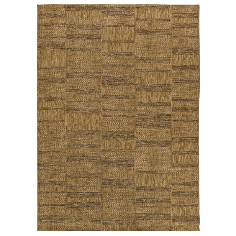 Adry Geometric Shapes Flatweave Indoor / Outdoor Area Rug, Rectangle 120 x 170cm