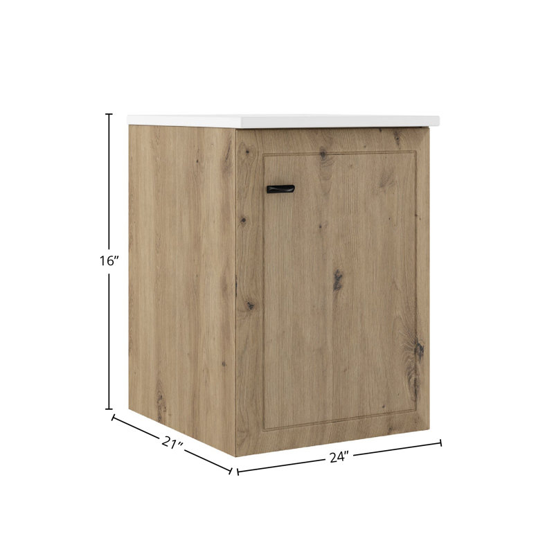 Armoire latérale inférieure 1 porte Gosman, Naturel